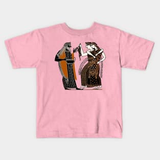 Dionysos and two Maenads Kids T-Shirt